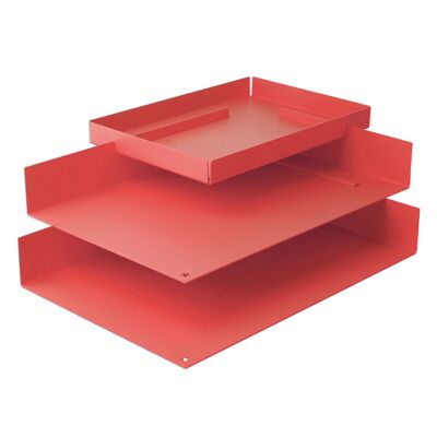 vassoio della carta | foglio di carta | rosso corallo