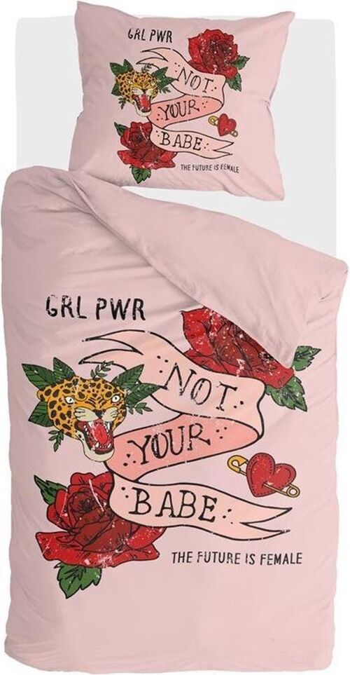 Byrklund 'Not Your Babe' one person duvet covers 140*200/220