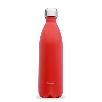 Bouteille isotherme MATT Rouge cardinal 1000ml