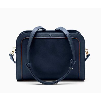 Die Wilton Crossbody Bag in Navy & Orange