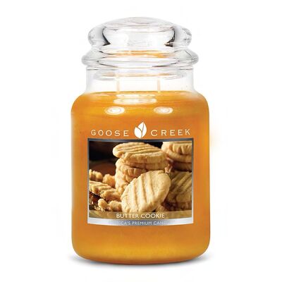 Large Butter Cookie Jar Scented Candle / Butter Shortbread by Goose Creek