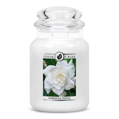Bougie parfumée Grande Jarre Gardenia Petals / Pétales de gardénia - Goose Creek