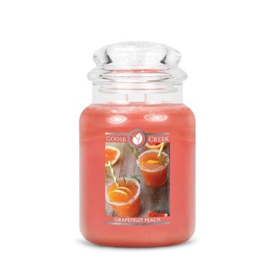 Bougie parfumée Grande Jarre Grapefruit Peach / Pamplemousse Pêche - Goose Creek