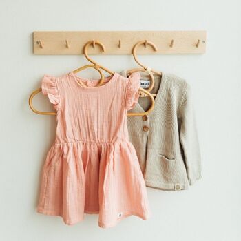 Robe bébé fille PEACH mousseline 8