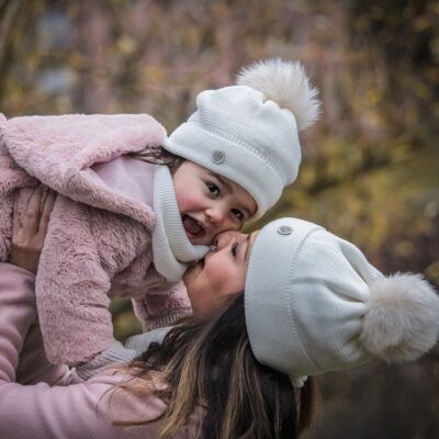 Ensemble écharpe et bonnet WINTER LOVER Mini Me - Écharpe à boucle pour bébé / enfant