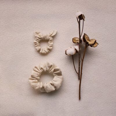 Juego de 2 cintas para el pelo hechas a mano Mini Me de SCRUNCHIES - Beige