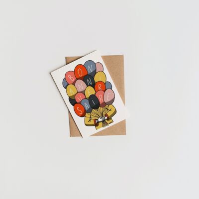 Ballon-Geburtstagskarte