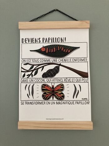 Affiche A4 - Deviens Papillon 3