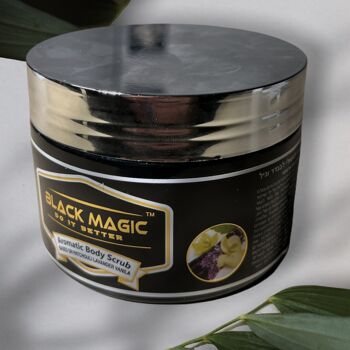 Black Magic - Gommage corporel aromatique - Minéraux de la Mer Morte, patchouli, lavande et vanille 2