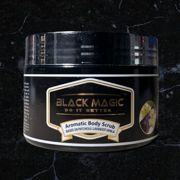 Black Magic - Gommage corporel aromatique - Minéraux de la Mer Morte, patchouli, lavande et vanille 7