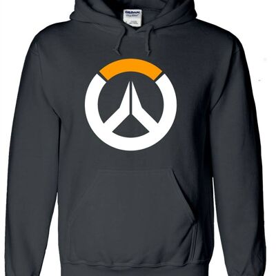 Over watch game logo hoodie hooded top sweatshirt Black
