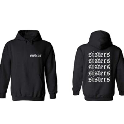 Sister James Kids Hoodie Small Front & Large Back Print YouTube Boys Girls Gift Hoody Black