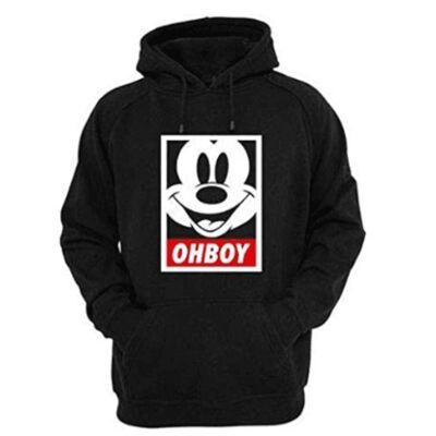 Oh Boy Hoodie Funny, Awesome and Impressive Hoodie for Unisex Adult & Kids Black