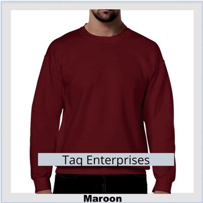 Set-In Sleeve Sweatshirt (Maroon) Royal Blue