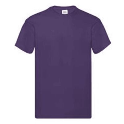 Men’s Classic Weight T-shirt (Purple) Black