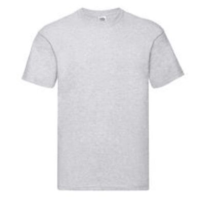 Men’s Classic Weight T-shirt (Grey) Black