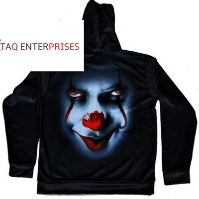 Joker Scary Clown 3D Unisex Printed Hoodie