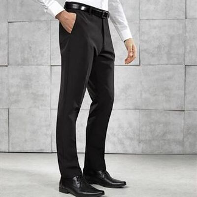 Slim Fit Polyester Trousers