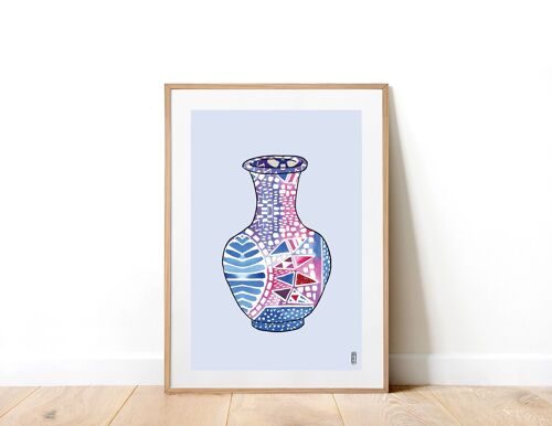 Lilac Vase Vase A3 Art Print