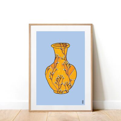 Gysophilla Vase A3 Kunstdruck