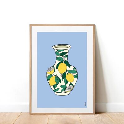 Lámina artística Limon Vase A3