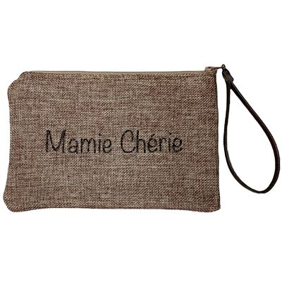 Pouch M, Granny darling, shimmering jute
