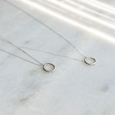 Donut Necklace silver