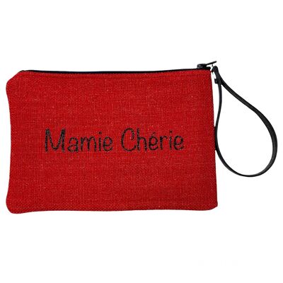 Pouch M, Granny darling, red anjou