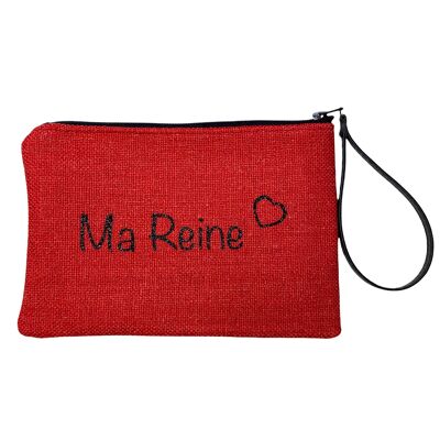 Pouch M, My queen, red anjou