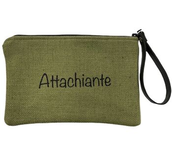 Pochette M, Attachiante, anjou kaki