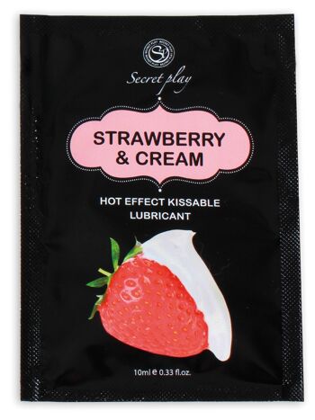 LUBRIFIANT FRAISE ET CRÈME - SACHET