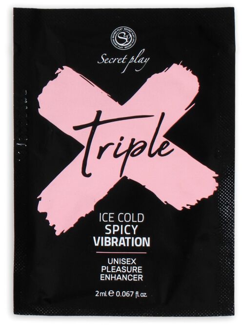 Triple x - unisex pleasure enhancer gel -sachet