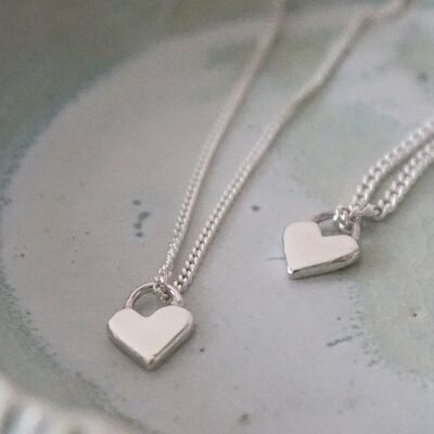 Locked Heart necklace silver