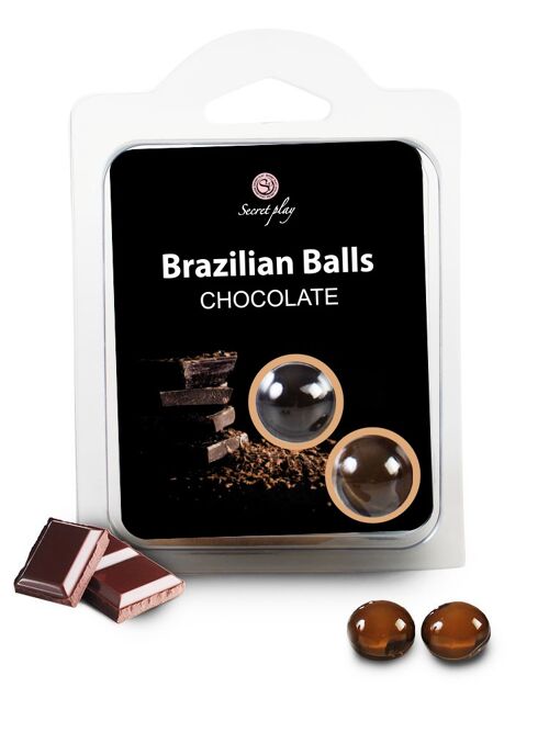 2 chocolate brazilian balls set