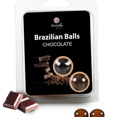 2 chocolate brazilian balls set