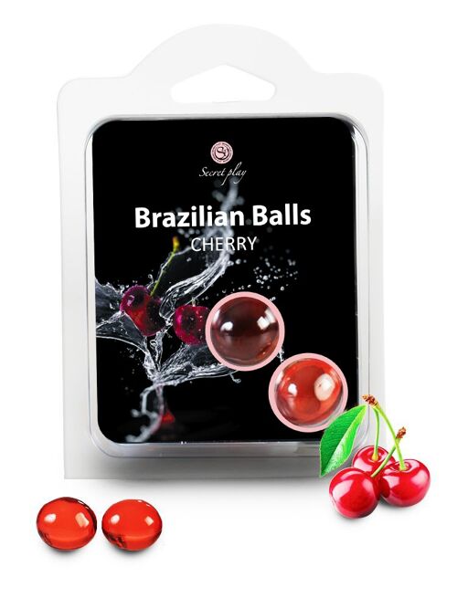 2 cherry brazilian balls set