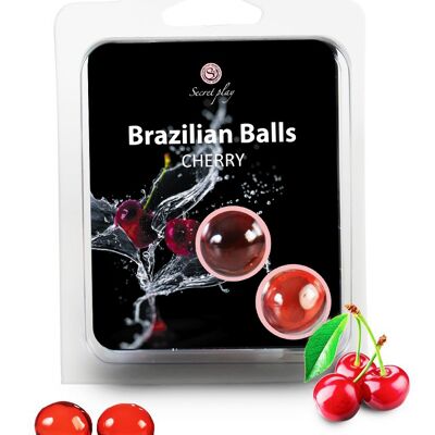 2 cherry brazilian balls set