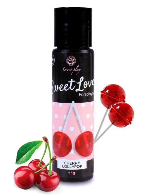 Cherry lollipop - edible lubricant