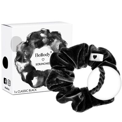 Velvet scrunchie black - Bellody® (1 piece - Classic Black)
