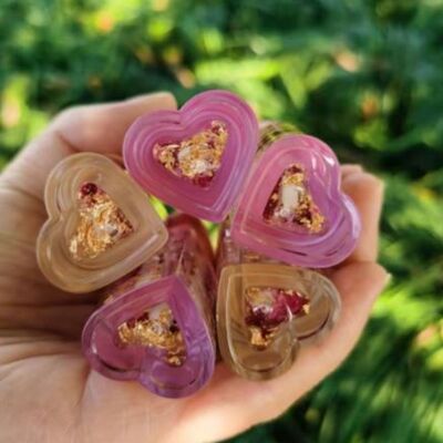 24K Gold Rose Petals Lip Gloss Premium Quality