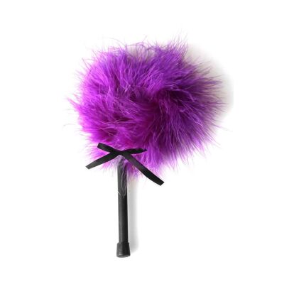 Purple marabou feather tickler