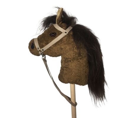 Organic / eco hobby horse "Abraxas" made of 100% organic cotton/GOTS