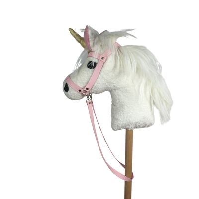 Cavallo da hobby per bambini biologico/eco/unicorno "Rose" in 100% cotone biologico/GOTS