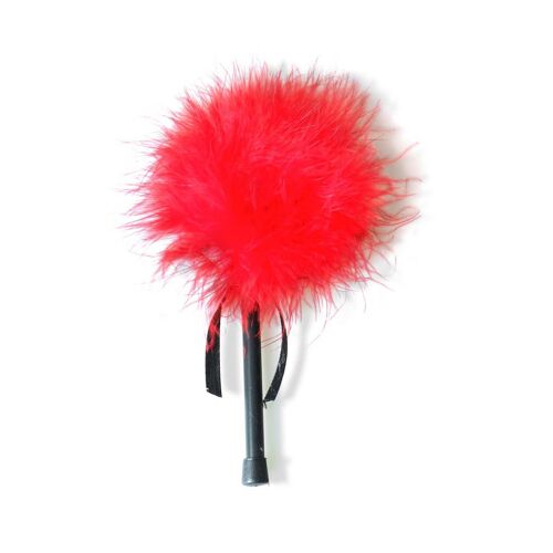 Red marabou feather tickler