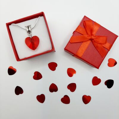 Halskette "Ich liebe dich" - Red Heart Passion