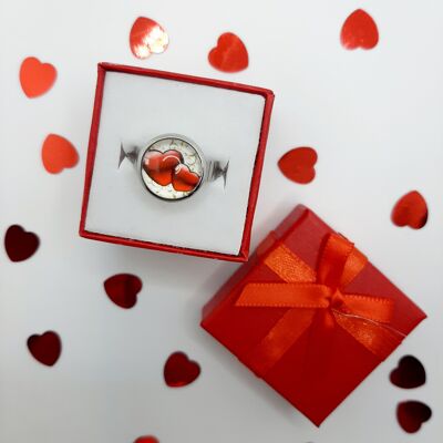 LOTE 7 Anillos "Be My Valentine" - Corazones surtidos