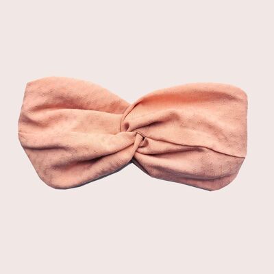 PEACH headband / peach pink viscose