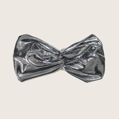 Headband LAMÉ ARGENT / polyester brillant