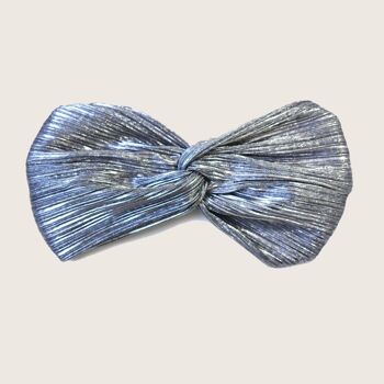 Headband PLISSÉ ARGENT / polyester brillant 2