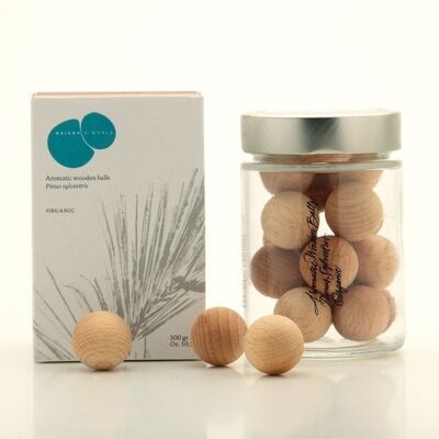 Ambientador aromatico pino silvestre wooden balls pinus sylvestris